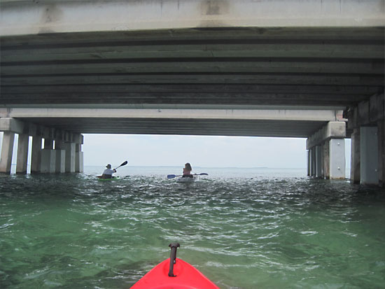Kayaking in rough water