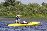 Kayak with Trolling Motor