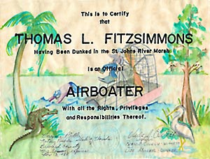 Airboater Certificate